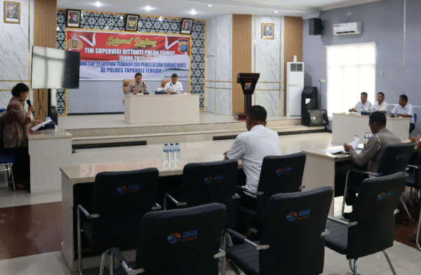 Polda Sumut Lakukan Supervisi di Polres TapTeng Terkait Proses Penahanan dan Kelola Barang Bukti