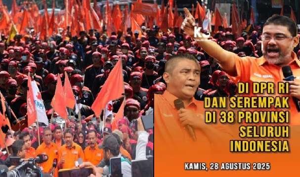 Demo buruh 28 Agustus Buruh Gelar Aksi Nasional 28 Agustus
