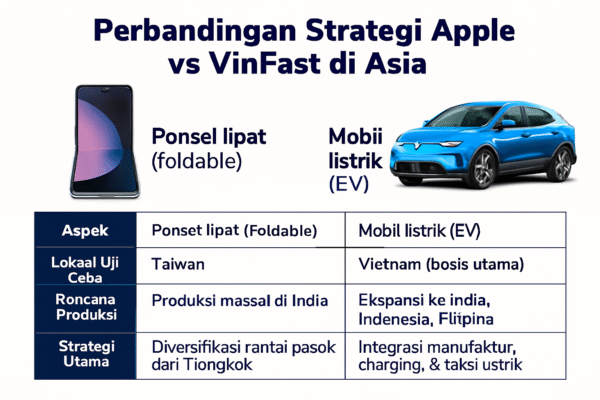 Edit the infographic Asia Jadi Panggung Baru: Apple Lipatkan Layar, VinFast Tancap Gas EV