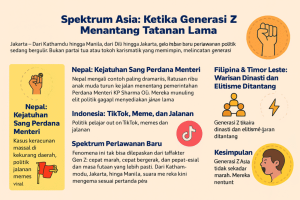 Spektrum Asia: Ketika Gen-Z Menantang Tatanan Lama Yang Penuh Manipulatif