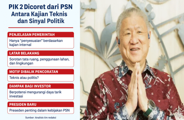 PIK 2 Dicoret dari PSN: Antara Kajian Teknis dan Sinyal Politik