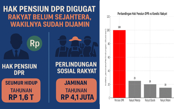 Gugat Hak Pensiun DPR: Amanat UUD 45, Rakyat Sejahtera Bukan Wakil Rakyat